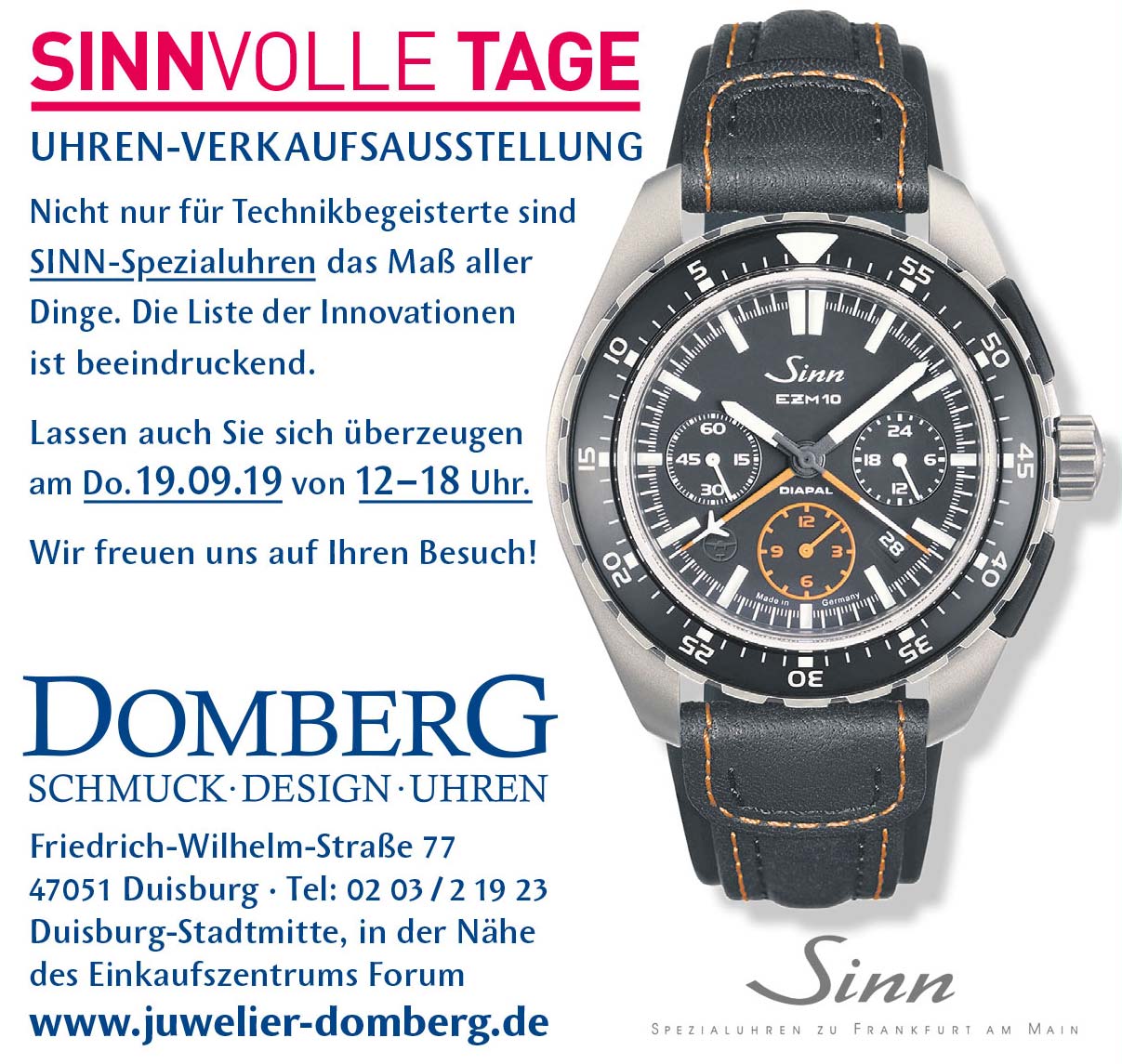 Aktionswochen bei Juwelier Domberg